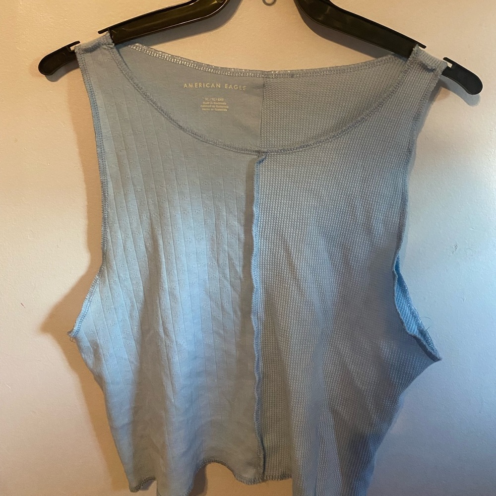 Light Blue American Eagle Tank Top